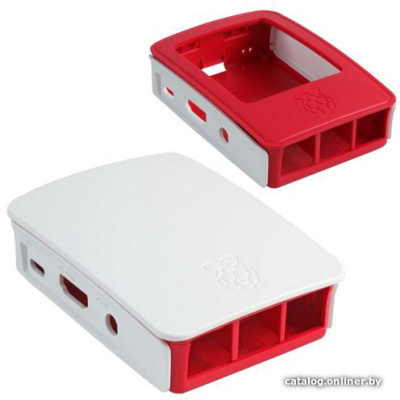 Корпус Raspberry Pi 3 Case (белый/красный)  купить в интернет-магазине X-core.by