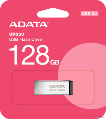 USB Flash ADATA UR350 128GB UR350-128G-RSR/BK (серебристый/черный)  купить в интернет-магазине X-core.by