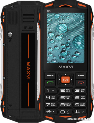 Купить кнопочный телефон maxvi r3 (оранжевый) в интернет-магазине X-core.by