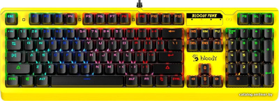 Купить клавиатура a4tech bloody b810rc (желтый) в интернет-магазине X-core.by