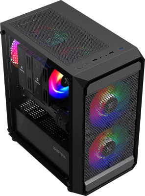 Корпус XASTRA A303M 3FRGB (черный)  купить в интернет-магазине X-core.by