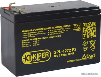 Купить аккумулятор для ибп kiper gpl-1272 f2 (12в/7.2 а·ч) в интернет-магазине X-core.by