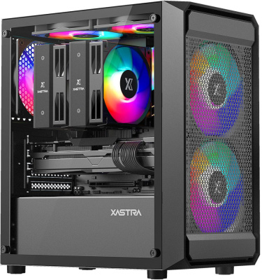 Корпус XASTRA A303M 3FRGB (черный)  купить в интернет-магазине X-core.by