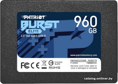 SSD Patriot Burst Elite 1.92TB PBE192TS25SSDR  купить в интернет-магазине X-core.by