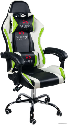 Купить кресло calviano asti ultimato (черный/белый/зеленый) в интернет-магазине X-core.by