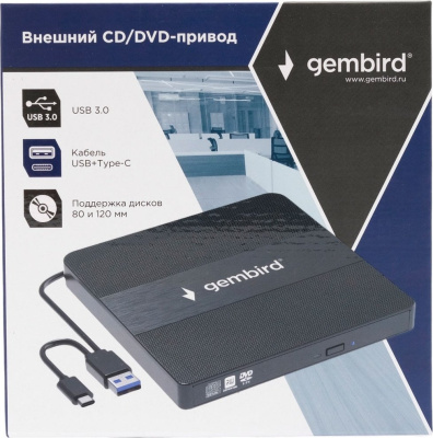 Оптический привод Gembird DVD-USB-03C  купить в интернет-магазине X-core.by