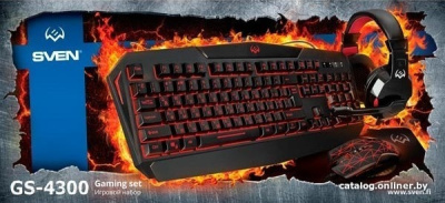 Купить клавиатура + мышь с ковриком + наушники sven gs-4300 в интернет-магазине X-core.by