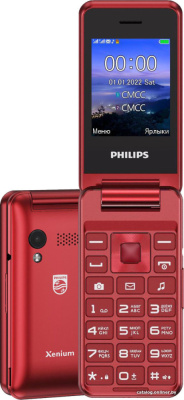 Купить кнопочный телефон philips xenium e2601 (красный) в интернет-магазине X-core.by