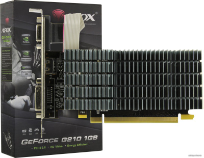 Видеокарта AFOX GeForce GT210 1GB DDR2 AF210-1024D2LG2  купить в интернет-магазине X-core.by
