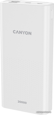 Купить внешний аккумулятор canyon pb-2001 20000mah (белый) в интернет-магазине X-core.by