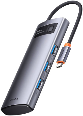 Купить usb-хаб baseus metal gleam series 4-port usb-a hub wkwg070013 в интернет-магазине X-core.by