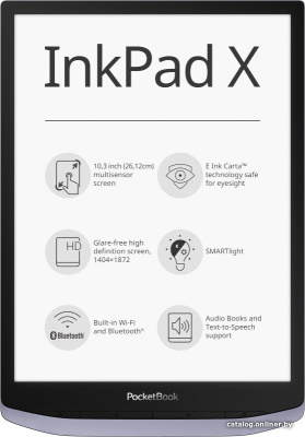 Купить электронная книга pocketbook inkpad x (серый) в интернет-магазине X-core.by