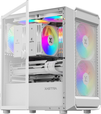 Корпус XASTRA A303M 3ARGB (белый)  купить в интернет-магазине X-core.by