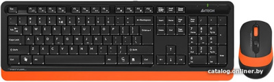 Купить клавиатура + мышь a4tech fstyler fg1010 (черный/оранжевый) в интернет-магазине X-core.by