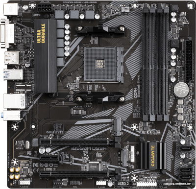 Материнская плата Gigabyte B550M DS3H (rev. 1.5)  купить в интернет-магазине X-core.by