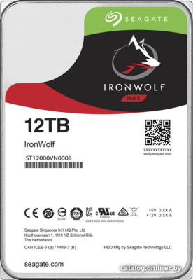 Жесткий диск Seagate IronWolf 12TB ST12000VN0008 купить в интернет-магазине X-core.by