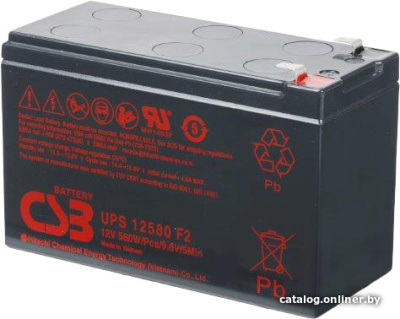 Купить аккумулятор для ибп csb battery ups12580 f2 (12в/10.5 а·ч) в интернет-магазине X-core.by