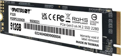 SSD Patriot P320 512GB P320P512GM28  купить в интернет-магазине X-core.by