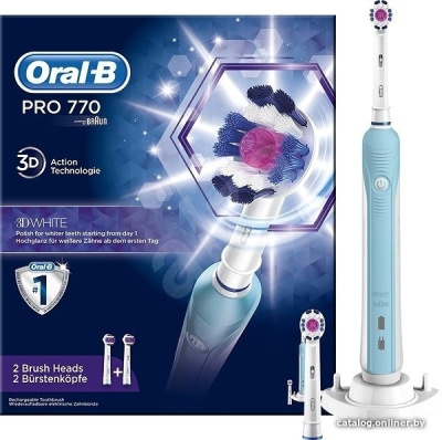 Электрическая зубная щетка Oral-B Pro 770 3D White D16.524.U