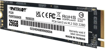 SSD Patriot P320 256GB P320P256GM28  купить в интернет-магазине X-core.by