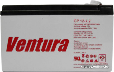 Купить аккумулятор для ибп ventura gp 12-7,2 (12 в/7.2 а·ч) в интернет-магазине X-core.by