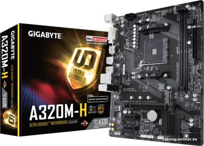Материнская плата Gigabyte GA-A320M-H (rev. 1.0)  купить в интернет-магазине X-core.by