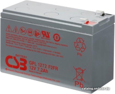 Купить аккумулятор для ибп csb battery gpl1272 f2fr (12в/7.2 а·ч) в интернет-магазине X-core.by