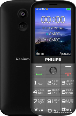 Купить кнопочный телефон philips xenium e227 (темно-серый) в интернет-магазине X-core.by