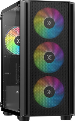 Корпус XASTRA A402M 4FRGB (черный)  купить в интернет-магазине X-core.by