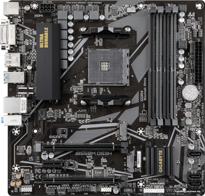Материнская плата Gigabyte B550M DS3H (rev. 1.7)  купить в интернет-магазине X-core.by