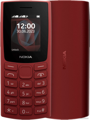 Купить кнопочный телефон nokia 105 (2023) dual sim ta-1557 (красный) в интернет-магазине X-core.by