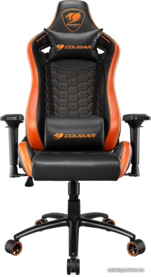Купить кресло cougar outrider s (черный/оранжевый) в интернет-магазине X-core.by
