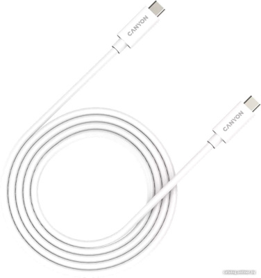 Купить кабель canyon uc-42 cns-usbc42w usb type-c - usb type-c (2 м, белый) в интернет-магазине X-core.by
