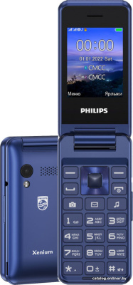 Купить кнопочный телефон philips xenium e2601 (синий) в интернет-магазине X-core.by