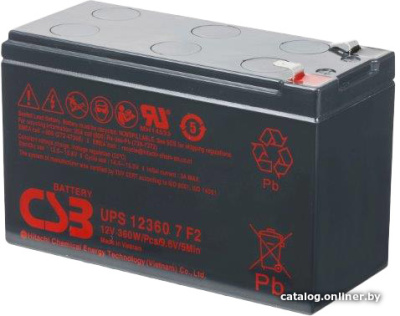 Купить аккумулятор для ибп csb battery ups123607 f2 (12в/7.5 а·ч) в интернет-магазине X-core.by