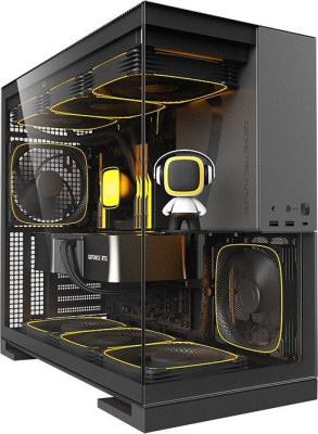 Корпус Geometric Future Model 5 5FAN (черный/серый)  купить в интернет-магазине X-core.by