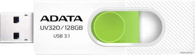 USB Flash A-Data UV320 128GB (белый/зеленый)  купить в интернет-магазине X-core.by