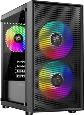 Корпус XASTRA A305M 3FRGB (черный)  купить в интернет-магазине X-core.by