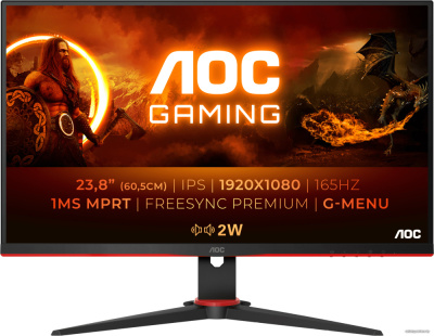 Купить игровой монитор aoc 24g2spae/bk в интернет-магазине X-core.by