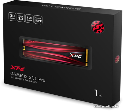 SSD A-Data GAMMIX S11 Pro 1TB AGAMMIXS11P-1TT-C  купить в интернет-магазине X-core.by