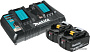 Аккумулятор с зарядным устройством Makita BL1850B + DC18RD 191L75-3 (18В/5 Ah + 7.2-18В)