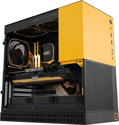 Корпус Geometric Future Model 4 King Arthur (черный/желтый)  купить в интернет-магазине X-core.by