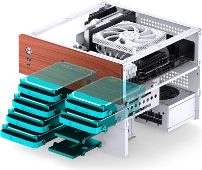 Корпус Jonsbo N4 (белый)  купить в интернет-магазине X-core.by