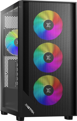 Корпус XASTRA A401M 4ARGB (черный)  купить в интернет-магазине X-core.by