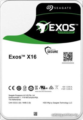 Жесткий диск Seagate Exos X16 16TB ST16000NM002G купить в интернет-магазине X-core.by