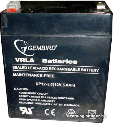 Купить аккумулятор для ибп gembird bat-12v5ah в интернет-магазине X-core.by