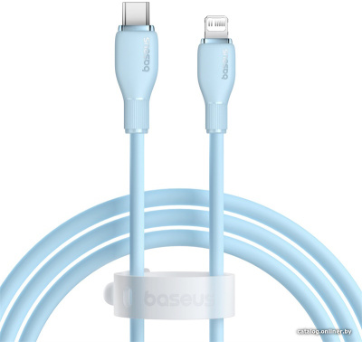 Купить кабель baseus pudding series usb type-c - lightning (1.2 м, голубой) в интернет-магазине X-core.by