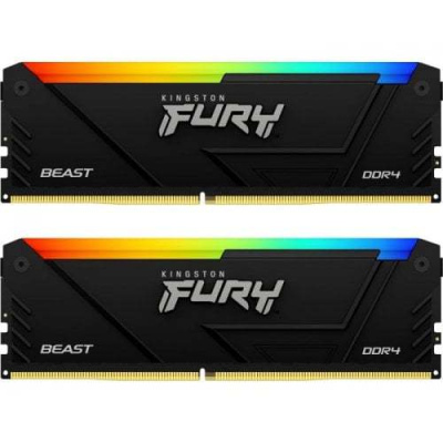 Оперативная память Kingston FURY Beast RGB 2x8ГБ DDR4 3200МГц KF432C16BB2AK2/16  купить в интернет-магазине X-core.by