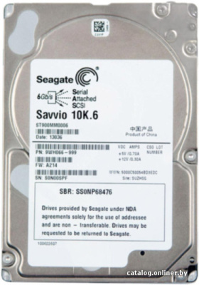 Жесткий диск Seagate Savvio 10K.6 900GB (ST900MM0006) купить в интернет-магазине X-core.by