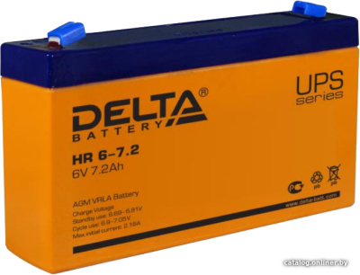 Купить аккумулятор для ибп delta hr 6-7.2 (6в/7.2 а·ч) в интернет-магазине X-core.by
